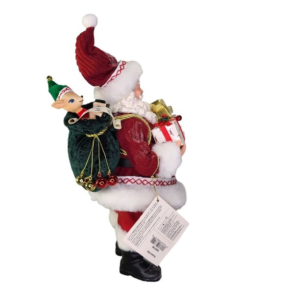 Dept 56 Possible Dreams Santa Claus Reindeer Ride Fabric Clothtique Holiday Xmas - Picture 7 of 10